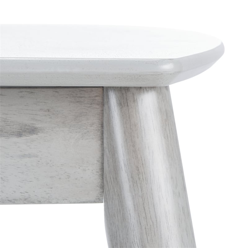 Safavieh Kyoga Auto Mechanism Wood Extension Dining Table in Dark Gray