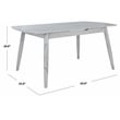 Safavieh Kyoga Auto Mechanism Wood Extension Dining Table in Dark Gray