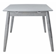 Safavieh Kyoga Auto Mechanism Wood Extension Dining Table in Dark Gray
