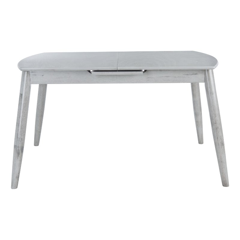 Safavieh Kyoga Auto Mechanism Wood Extension Dining Table in Dark Gray