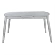 Safavieh Kyoga Auto Mechanism Wood Extension Dining Table in Dark Gray