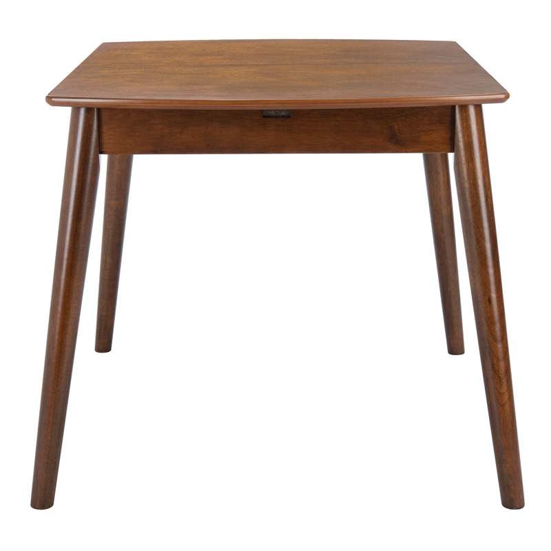 Safavieh Varda Wood Manual Extension Dining Table in Walnut