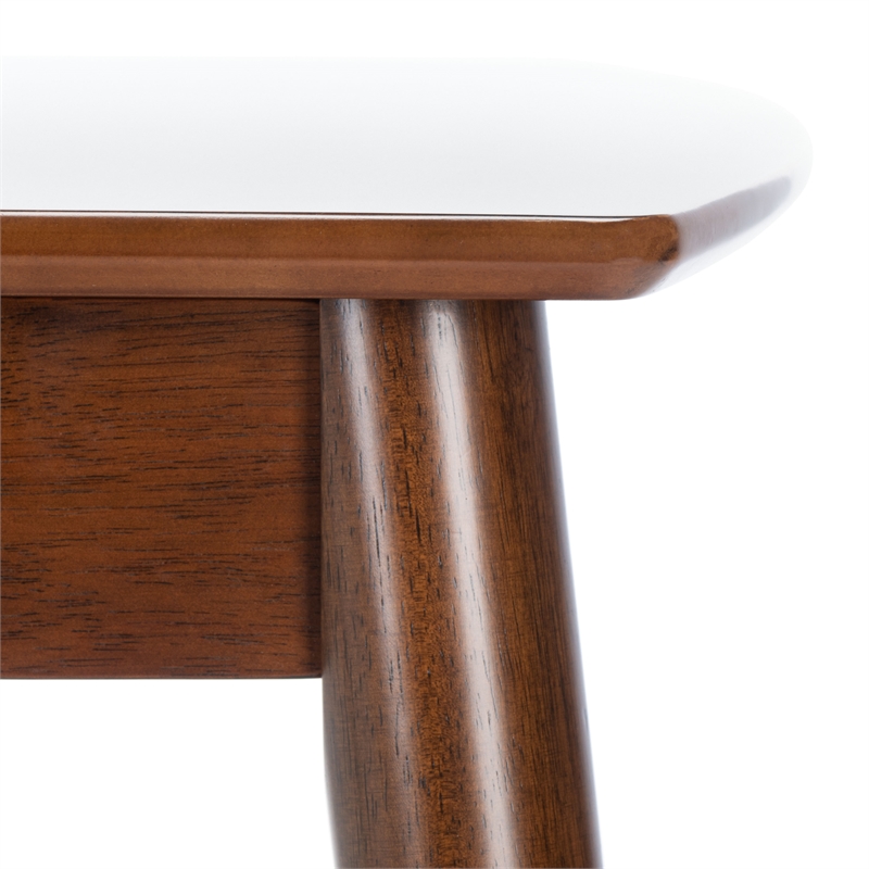 Safavieh Varda Wood Manual Extension Dining Table in Walnut