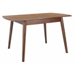Safavieh Varda Wood Manual Extension Dining Table in Walnut