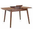 Safavieh Varda Wood Manual Extension Dining Table in Walnut