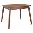Safavieh Varda Wood Manual Extension Dining Table in Walnut