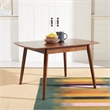 Safavieh Varda Wood Manual Extension Dining Table in Walnut