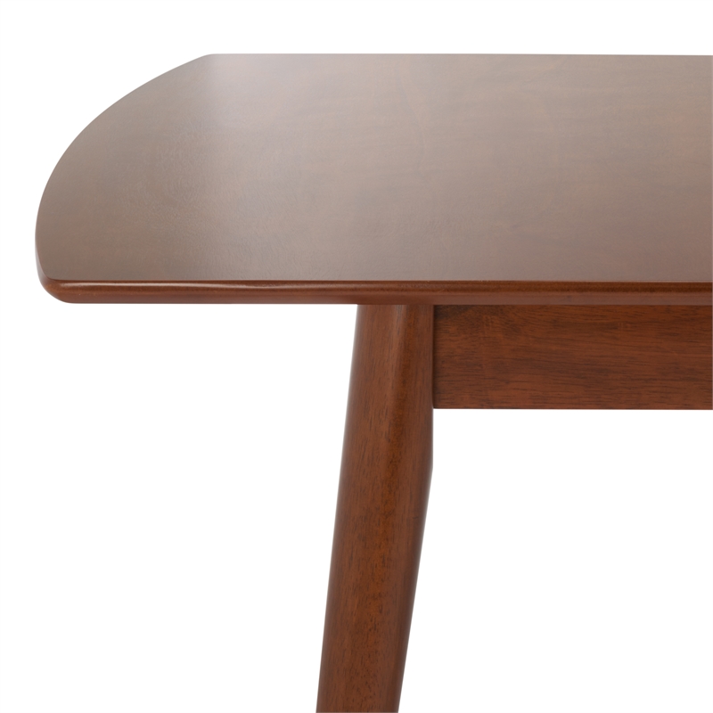 Safavieh Kay Wood Extension Dining Table in Walnut