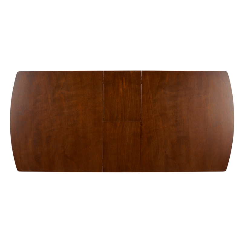 Safavieh Kay Wood Extension Dining Table in Walnut