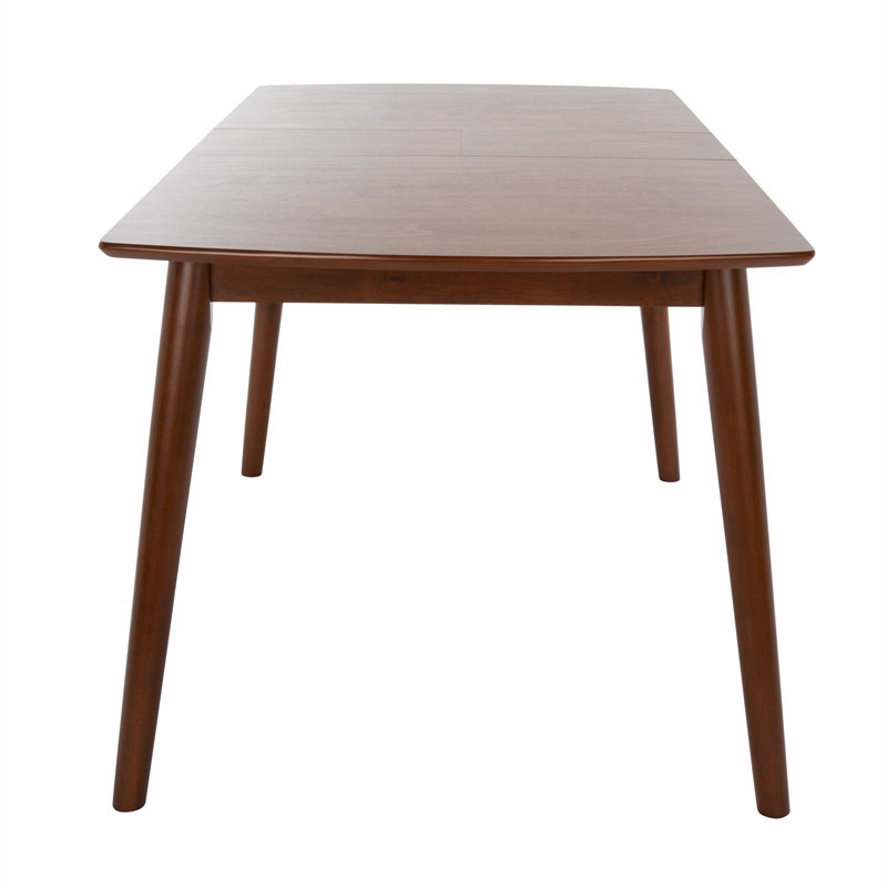 Safavieh Kay Wood Extension Dining Table in Walnut
