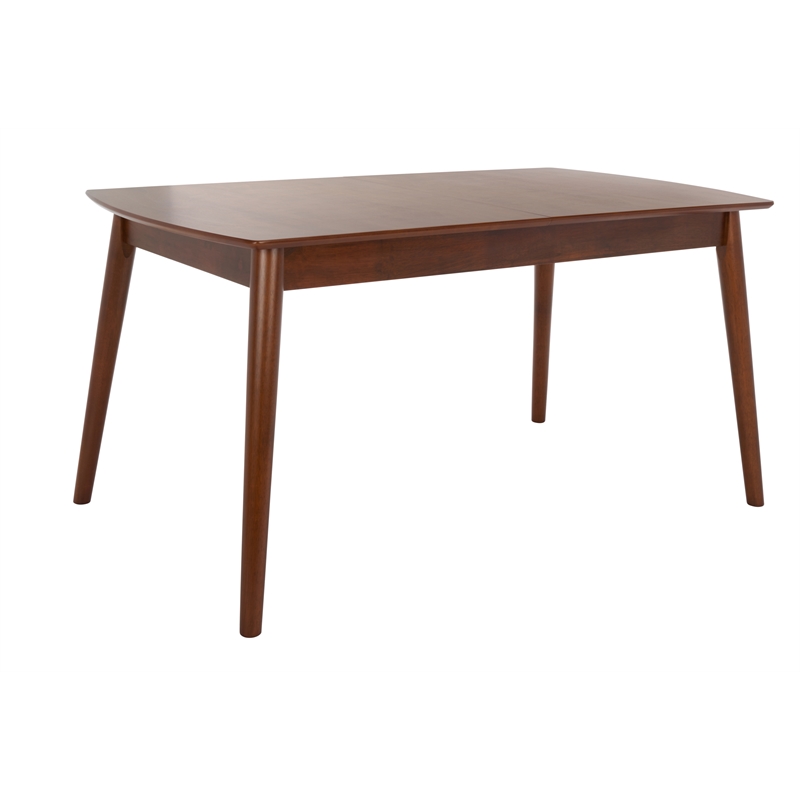 Safavieh Kay Wood Extension Dining Table in Walnut