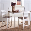 Safavieh Izzy  Wood Rectangle Counter Table in White / Natural