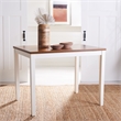 Safavieh Izzy  Wood Rectangle Counter Table in White / Natural
