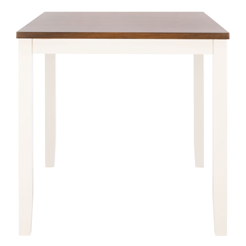 Safavieh Izzy  Wood Rectangle Counter Table in White / Natural