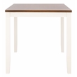 Safavieh Izzy  Wood Rectangle Counter Table in White / Natural