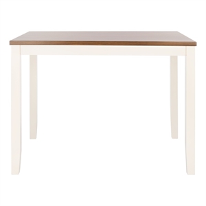 Safavieh Izzy  Wood Rectangle Counter Table in White / Natural