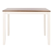Safavieh Izzy  Wood Rectangle Counter Table in White / Natural