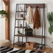 Safavieh Akasha Etagere Wood and Iron in Walnut / Black