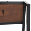 Safavieh Akasha Etagere Wood and Iron in Walnut / Black