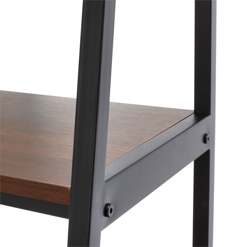 Safavieh Akasha Etagere Wood and Iron in Walnut / Black