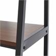 Safavieh Akasha Etagere Wood and Iron in Walnut / Black