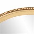 Safavieh Lensi Wood and Glass Mirror in Gold