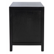 Safavieh Devon Wood  1 Drawer 1 Door Nightstand in Black / Natural