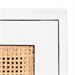 Safavieh Hedwig Wood 2 Drawer Nightstand  in White / Natural