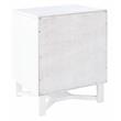 Safavieh Hedwig Wood 2 Drawer Nightstand  in White / Natural