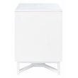Safavieh Hedwig Wood 2 Drawer Nightstand  in White / Natural