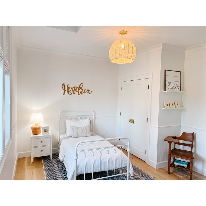 Safavieh Tegan Wood and Metal 2 Drawer Night Stand in White