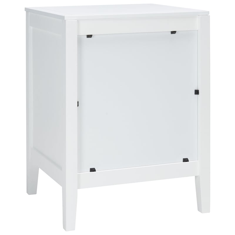 Safavieh Tegan Wood and Metal 2 Drawer Night Stand in White