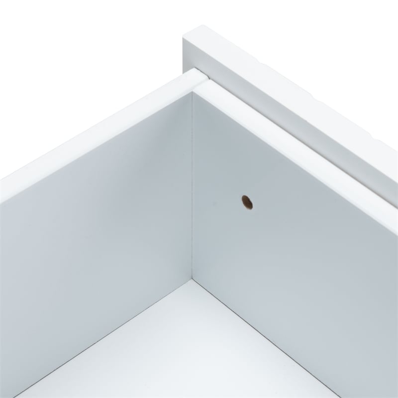 Safavieh Tegan Wood and Metal 2 Drawer Night Stand in White