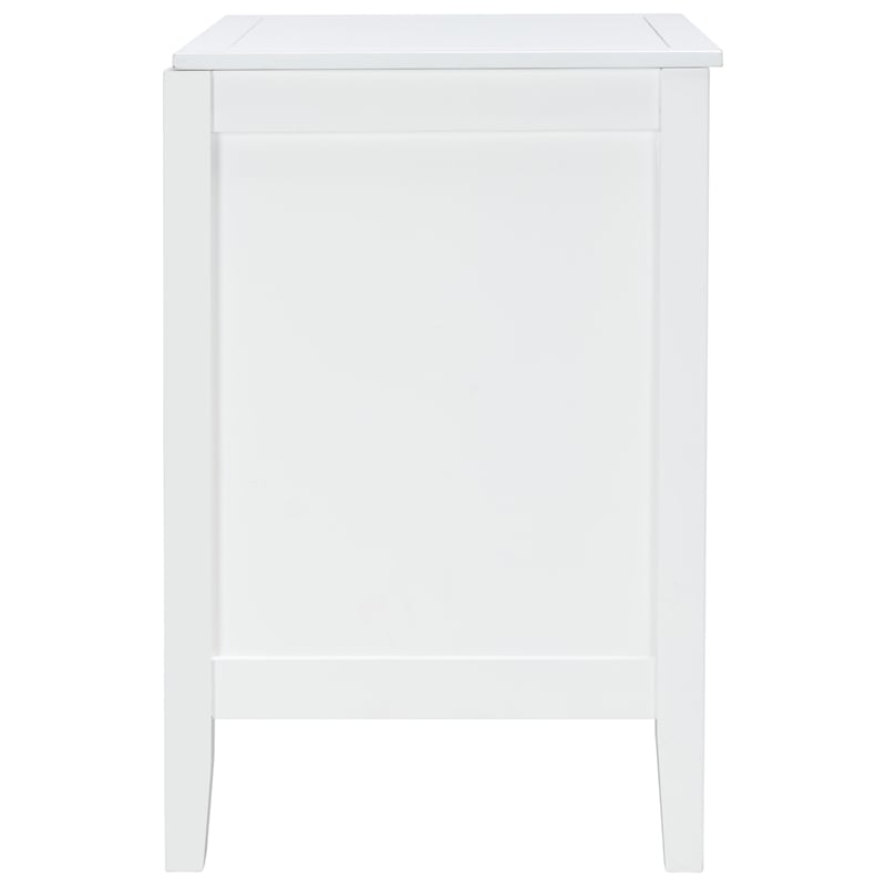 Safavieh Tegan Wood and Metal 2 Drawer Night Stand in White
