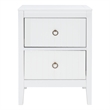 Safavieh Tegan Wood and Metal 2 Drawer Night Stand in White