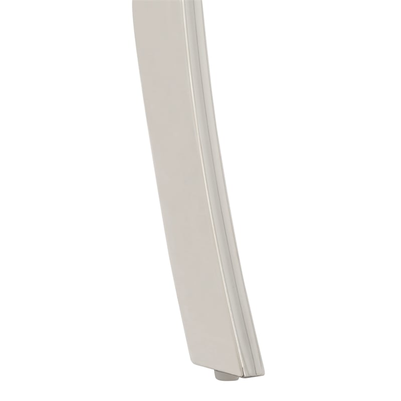 Safavieh Zoey Wood and Stainless Steel Bar Stool  in White