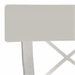 Safavieh Zoey Wood and Stainless Steel Bar Stool  in White
