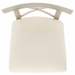 Safavieh Zoey Wood and Stainless Steel Bar Stool  in White