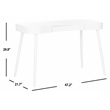 Safavieh Madan Wood and Iron Desk  in White