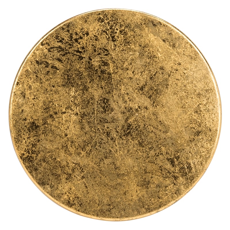 Safavieh Lorna Iron Gold Leaf Counterstool in Black / Gold
