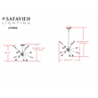 Safavieh Matrix Sputnik Iron Pendant Lamp  in Chrome