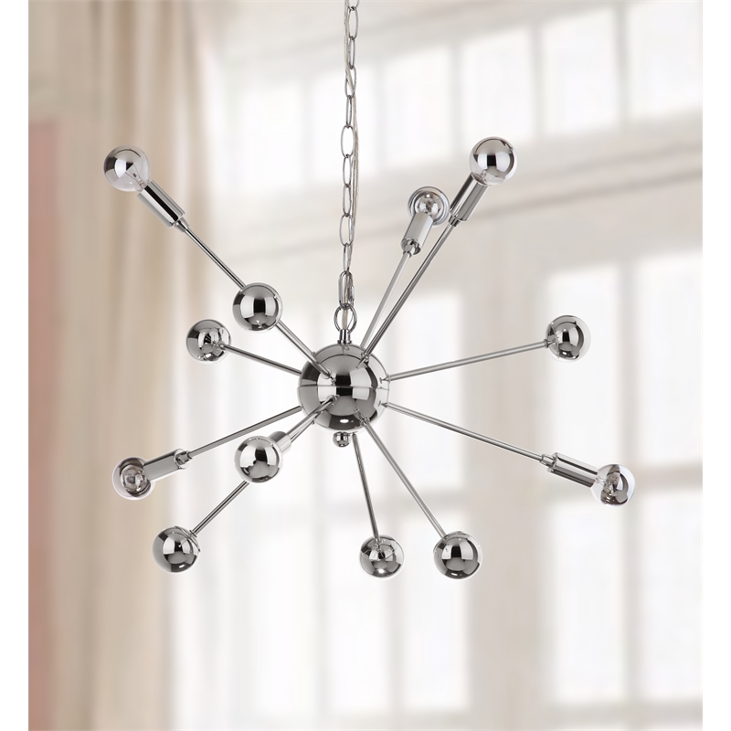 Safavieh Matrix Sputnik Iron Pendant Lamp  in Chrome