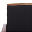 Safavieh Rocklin Wood 4 Pc Outdoor Set in Natural / Black