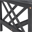 Safavieh Fontana Wood 4 Pc Outdoor Set  in Black / Beige