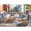 Safavieh Fontana Wood  4 Pc Outdoor Set  in Gray / Beige