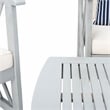 Safavieh Fontana Wood  4 Pc Outdoor Set  in Gray / Beige