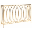 Safavieh Carina Iron Oval Ringed Console Tab in Gold