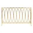 Safavieh Carina Iron Oval Ringed Console Tab in Gold