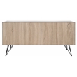 Safavieh Jeralyn Wood and Metal Sideboard  in Light Oak / Black