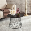 Safavieh Roper Wood and Metal End Table in Black